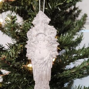 Elegant Silver Angel Ornament